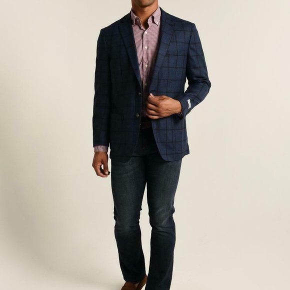 Peter Millar Plaid Soft Wool Blazer H11183 - Picture 10 of 10